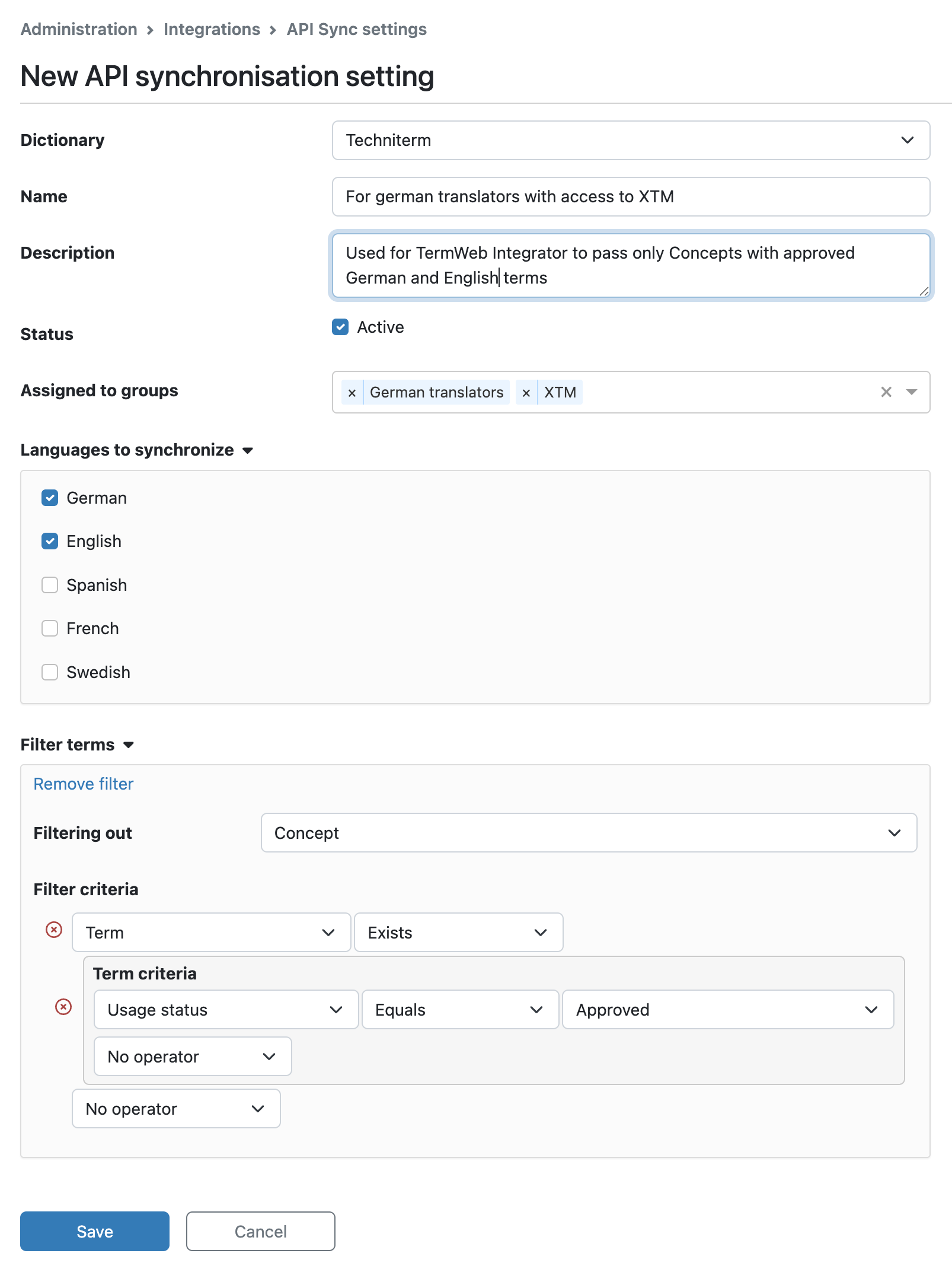sync settings edit