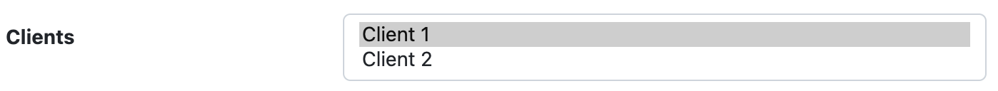 edit user clients