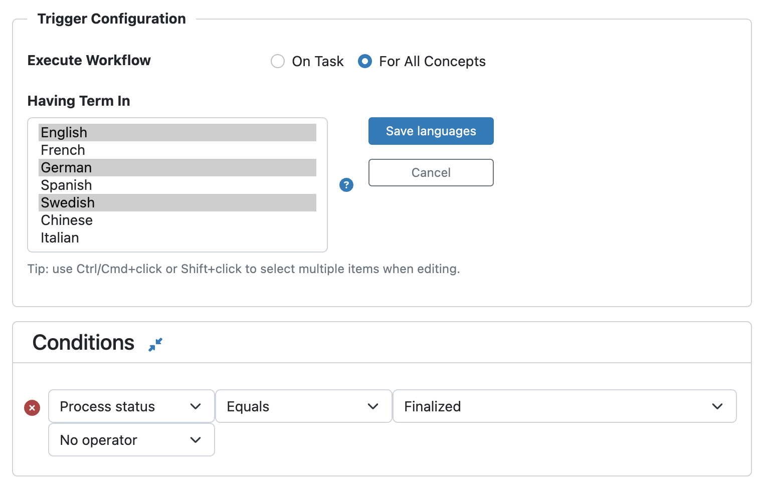 worspace workflow on concepts