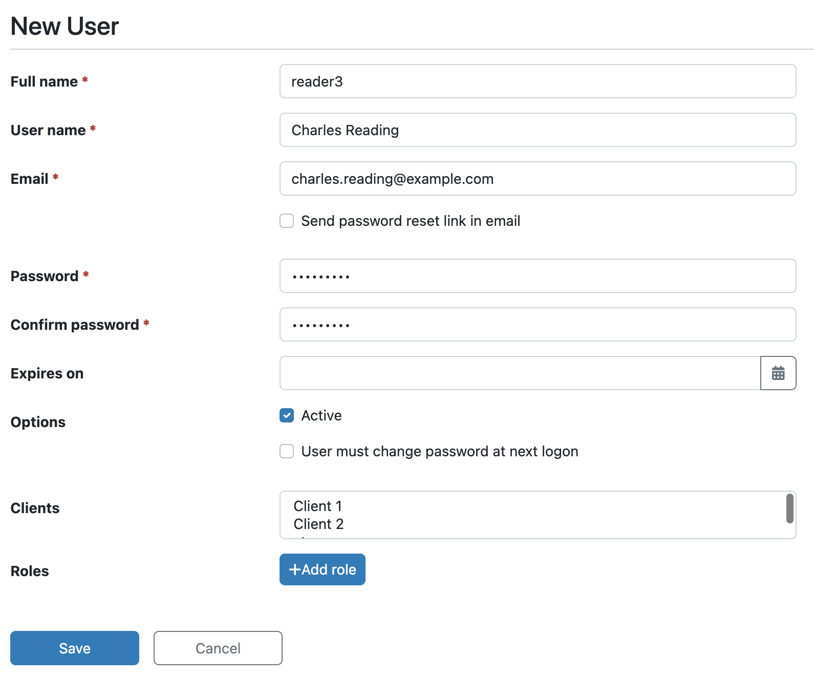 add user