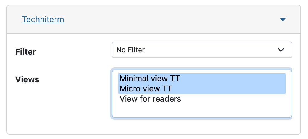 edit group assign filter